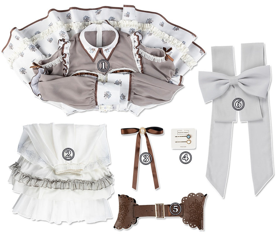 Bang Dream! MyGO! Longqi Shuangshi Soyo 2D Cos Anime Game Lolita Costume - Halloweez