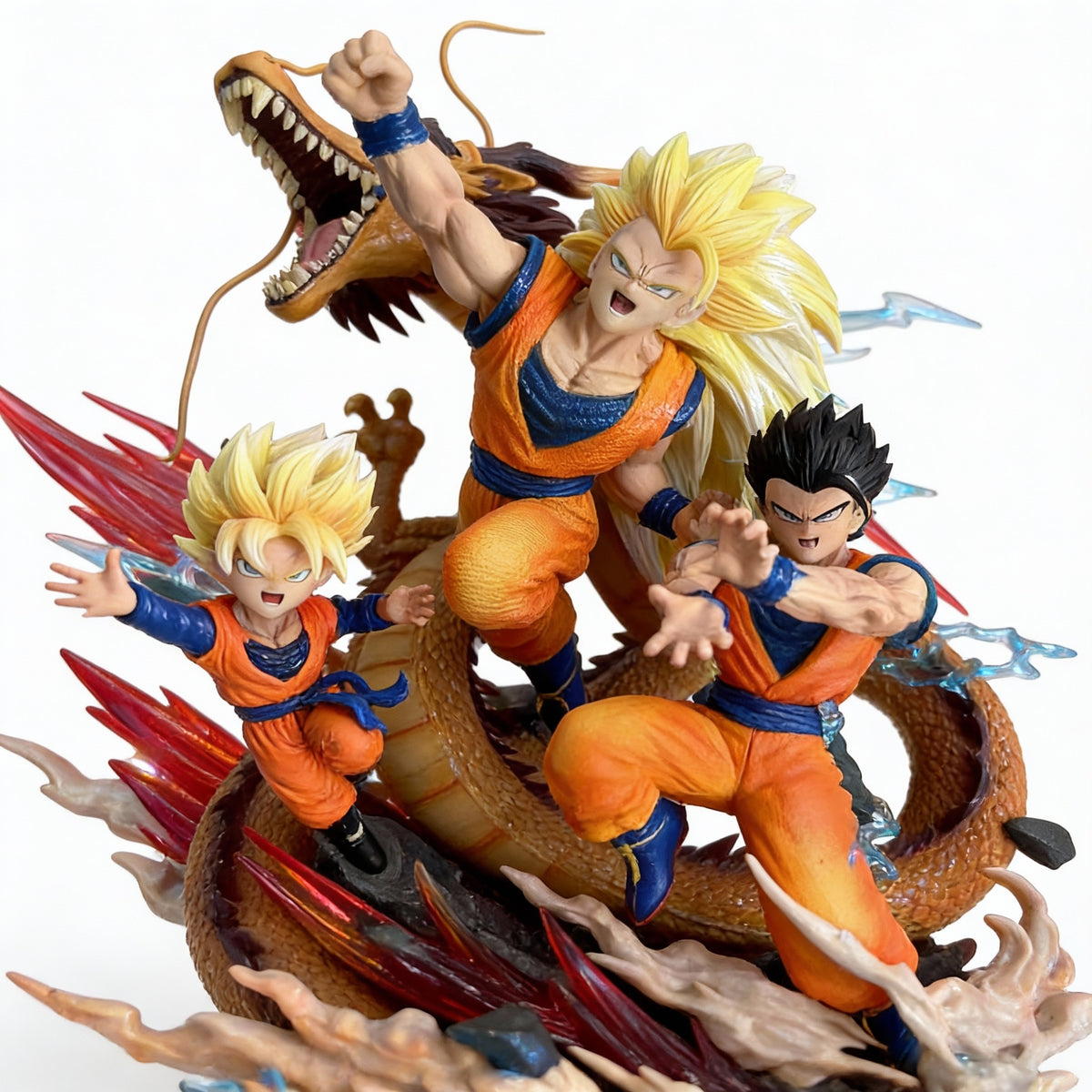 Dragon Ball Cloud-Origins Wukong Dual-Head Sculpture: UI Goku & Gogeta Figure