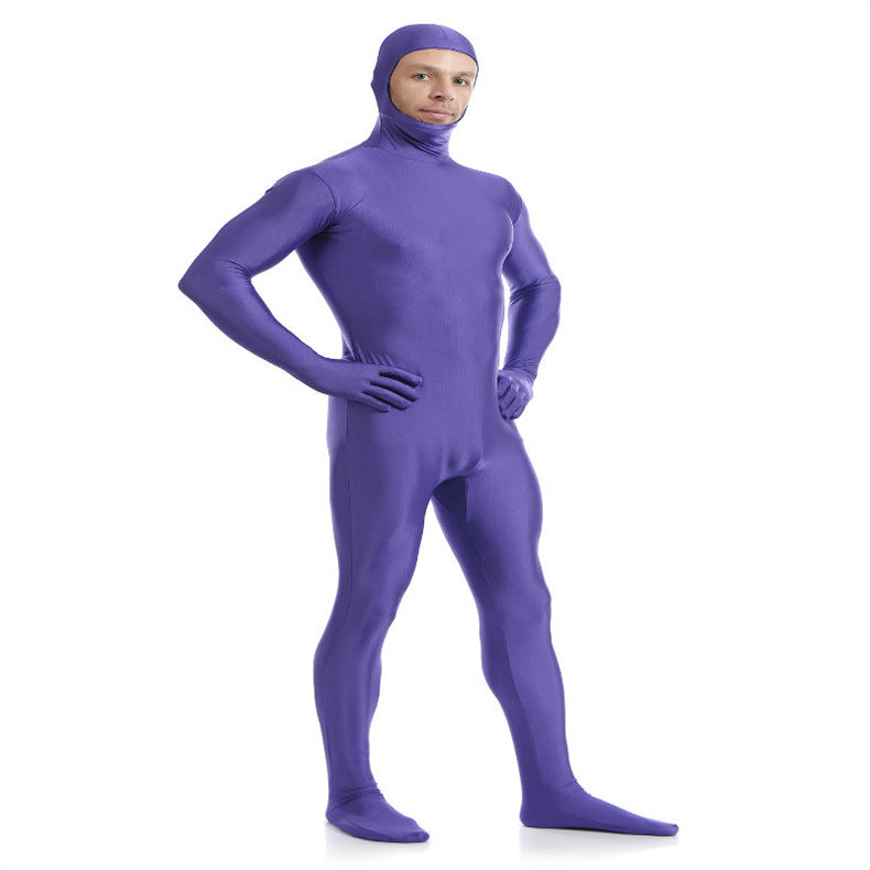 Ebay Sourced Lycra Halloween Christmas Performance Cosplay Full Face Cover Zentai Suit