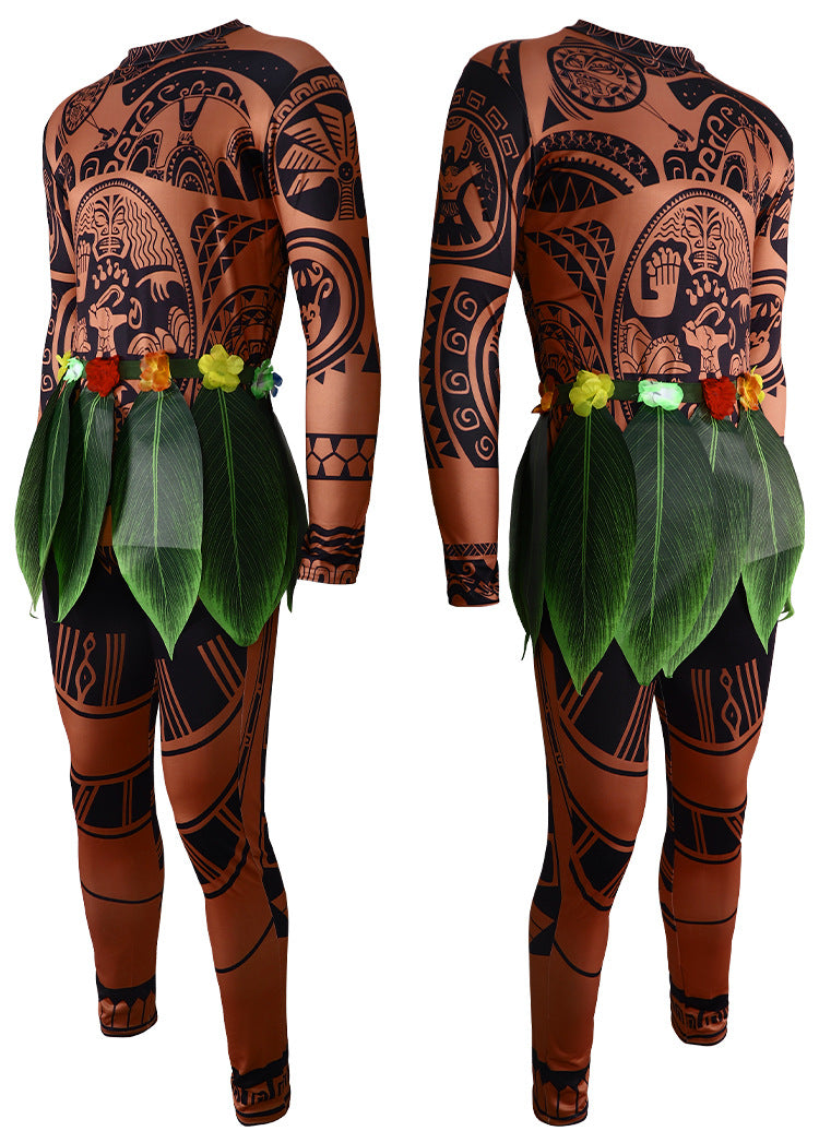 Disney Moana Maui Costume for Kids Cosplay and Stage Performance - Halloweez