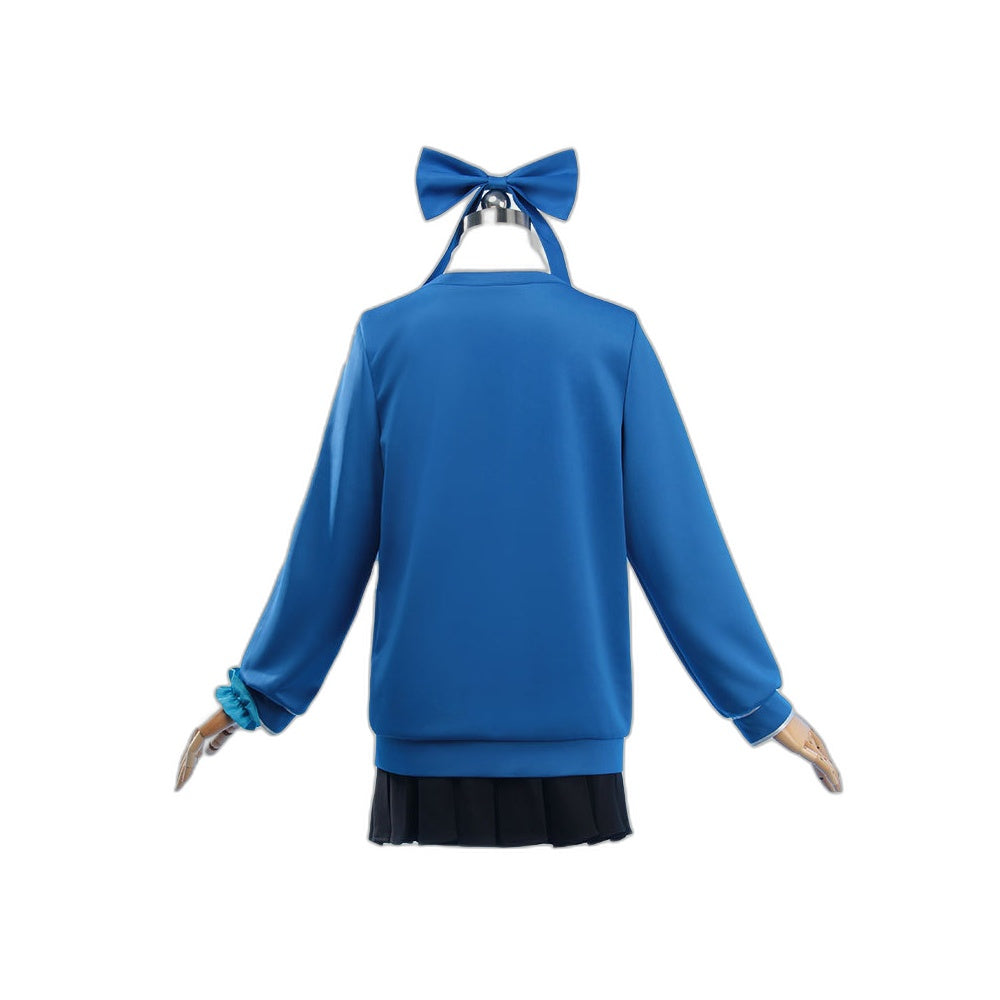 Azure Blue Archive Asuka Toki Cosplay Costume Japanese Girl Uniform JK Daily Blue Anime Costume - Halloweez
