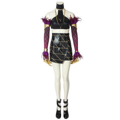 Halloweez KDA Evelynn Cosplay Costume Set - Alluring Sexy Outfit for Halloween