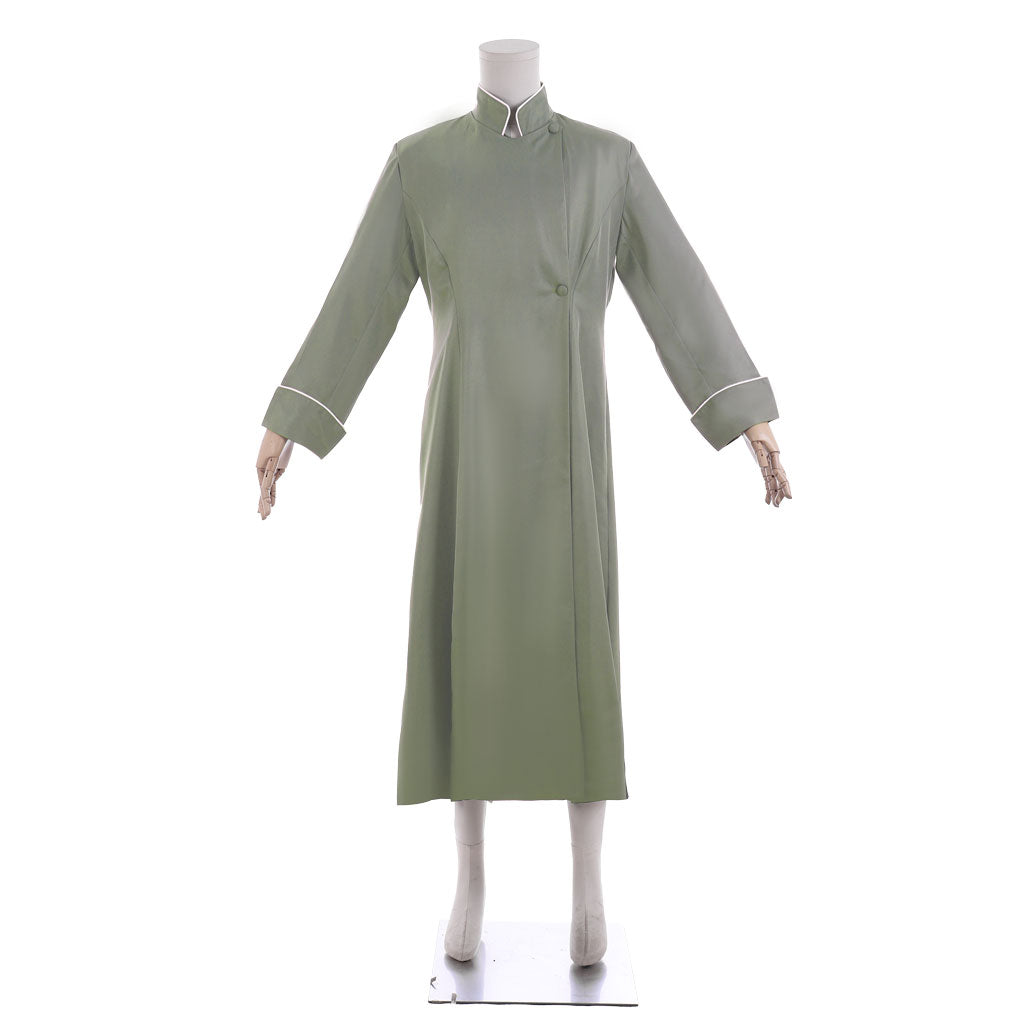 Authentic Medieval Priest Robe - Long Sleeve Vintage Stand Collar Costume by Halloweez