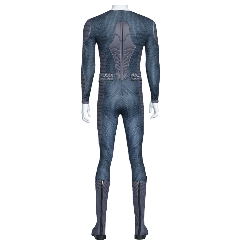Halloweez Aquaman 2 Arthur Curry Cosplay Costume - Jumpsuit and Shoes for Halloween