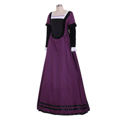 Elegant Halloweez Purple Renaissance Dress for Medieval Court Nobles & Theatre Performances