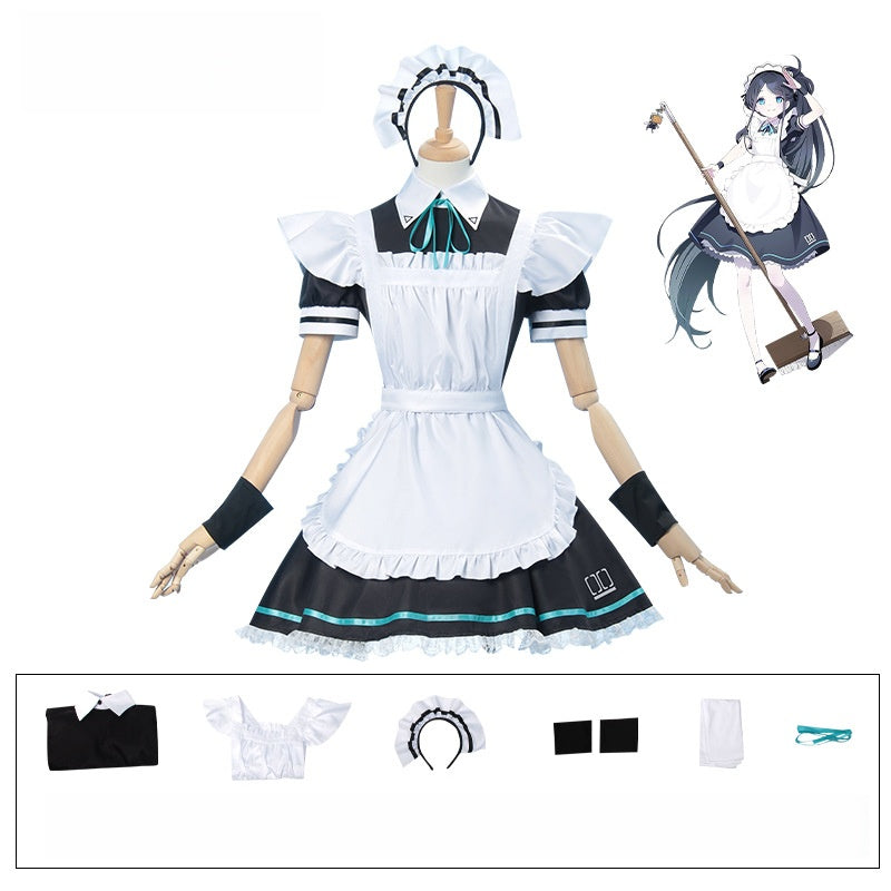Blue Archive Alice Maid Costume Halloween Cosplay - Game Character Outfit - Halloweez