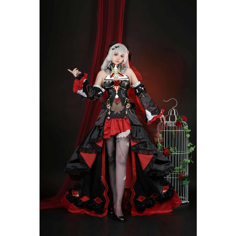 Disfraz de cosplay de falda de apocalipsis de Theresa de Halloween - Serie de juegos Honkai Impact 3 para mujeres