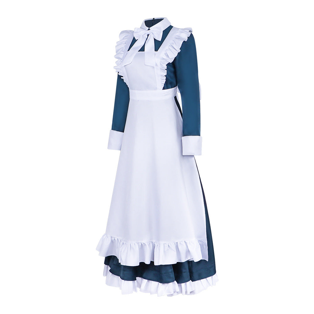 Humanoid Robot Marie Cosplay Costume - The King of Fighters Fighter Marie Maid Dress Cafe Uniform Outfit