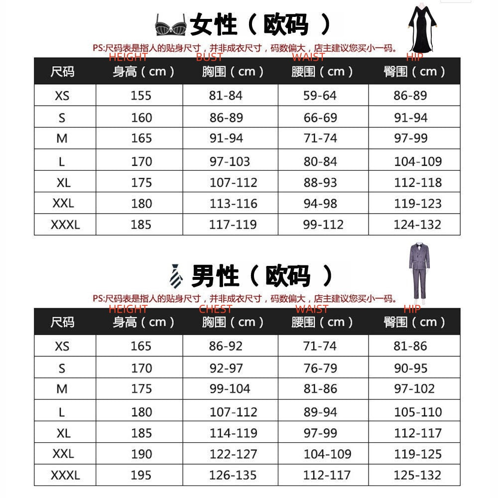 Halloween Adams Family Wednesday Addams Cosplay Costume Black Dress - Halloweez