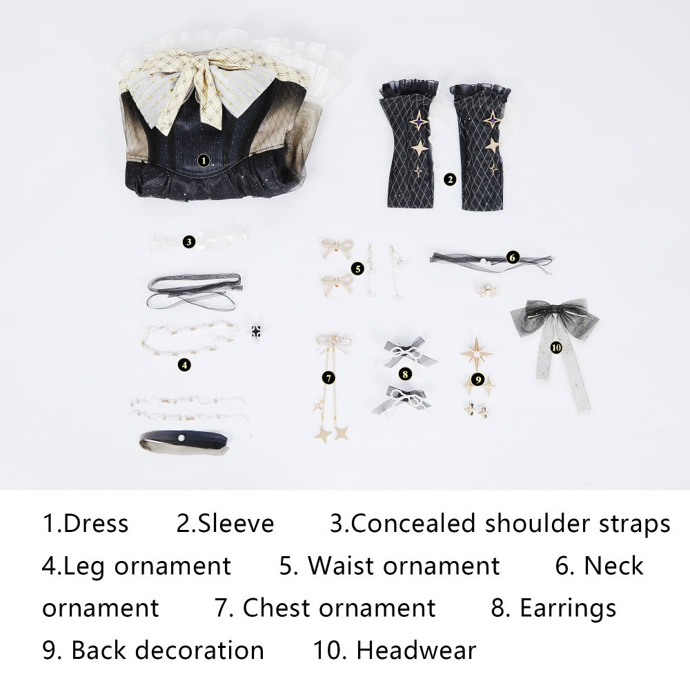 NARAKA: BLADEPOINT COS Ji Yingying Heartbeat·Melody Weaving Light Cosplay Game Costume - Halloweez