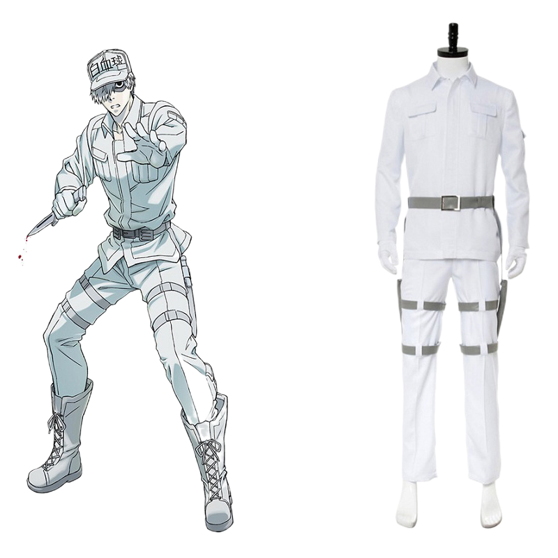 Red Blood Cell Cosplay Costume - Anime Cells at Work Cosplay Outfit with Multiple Size Options - Halloweez