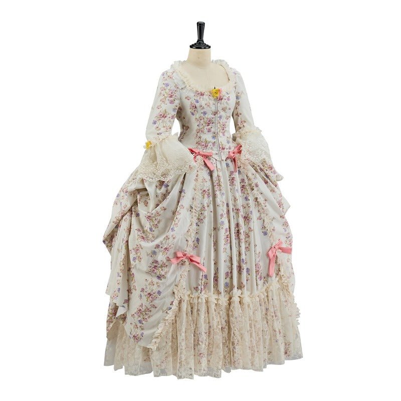 Elegant Rococo Baroque Victorian Ball Gown for Prom, Masquerade, and Weddings - Coscosmos