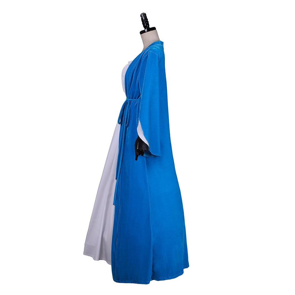 Elizabeth Schuyler Hamilton Cosplay Blue Dress Coat | Hamilton Broadway Colonial Rococo Ball Gown Costume - Coscosmos