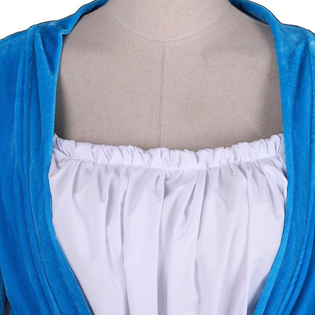 Elizabeth Schuyler Hamilton Cosplay Blue Dress Coat | Hamilton Broadway Colonial Rococo Ball Gown Costume - Coscosmos