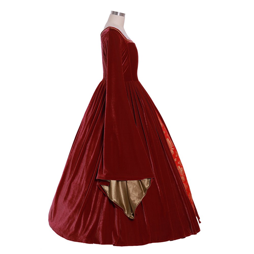 Elizabeth Tudor Anne Boleyn Red Dress Costume | The Other Boleyn Girl Cosplay Gown | Tudor Series - Coscosmos