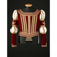 Elizabethan Tudor Prince Cosplay Costume - Renaissance Uniform Tops for Ballet & Theater | Coscosmos Medieval Series - Coscosmos