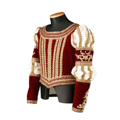 Elizabethan Tudor Prince Cosplay Costume - Renaissance Uniform Tops for Ballet & Theater | Coscosmos Medieval Series - Coscosmos