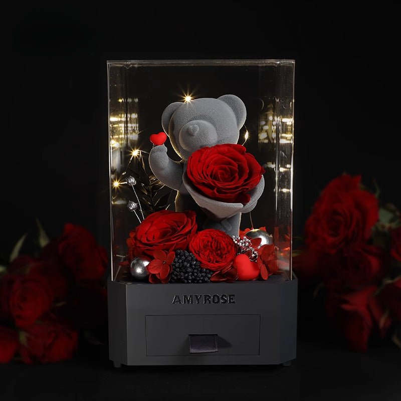 Enchanted Eternal Rose Bluetooth Display - A Romantic Gift for Weddings, Valentine's Day, Birthdays, and Anniversaries - Coscosmos