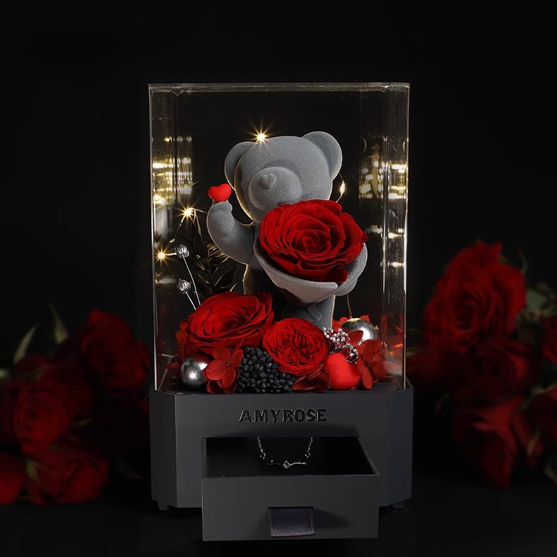 Enchanted Eternal Rose Bluetooth Display - A Romantic Gift for Weddings, Valentine's Day, Birthdays, and Anniversaries - Coscosmos