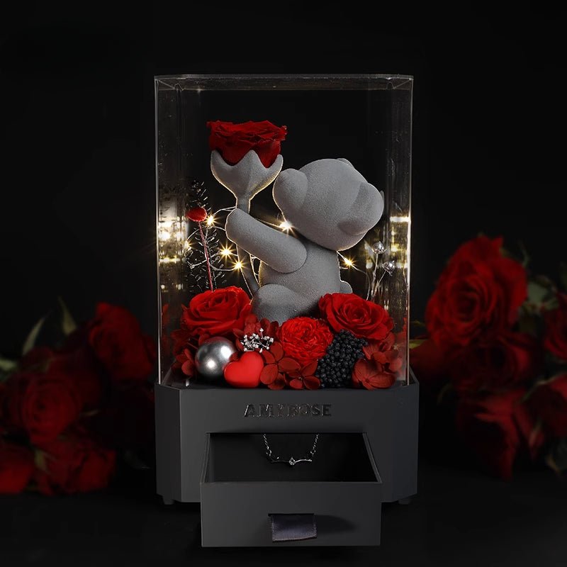 Enchanted Eternal Rose Bluetooth Display - A Romantic Gift for Weddings, Valentine's Day, Birthdays, and Anniversaries - Coscosmos