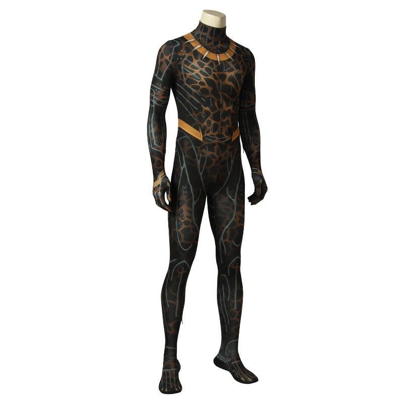 Erik Stevens Black Panther Cosplay Jumpsuit – Movie - Inspired Costume for Fans - Coscosmos