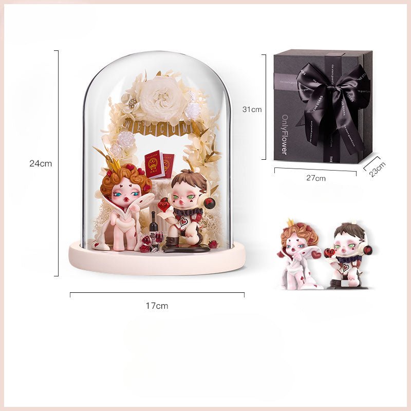 Eternal Bloom Christmas Gift with Pop Mart Figurine – A Touch of Elegance for Every Celebration - Coscosmos