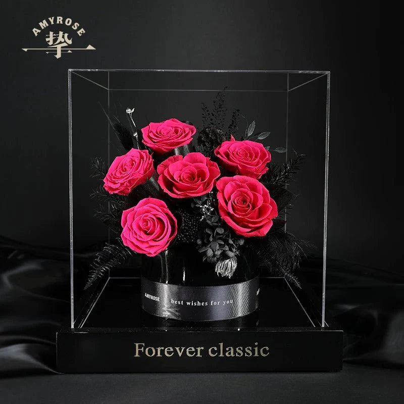 Eternal Flower Bouquet - Luxurious Real Flowers for Home Decor, Celebrations, Christmas, Weddings, and Birthdays - Coscosmos