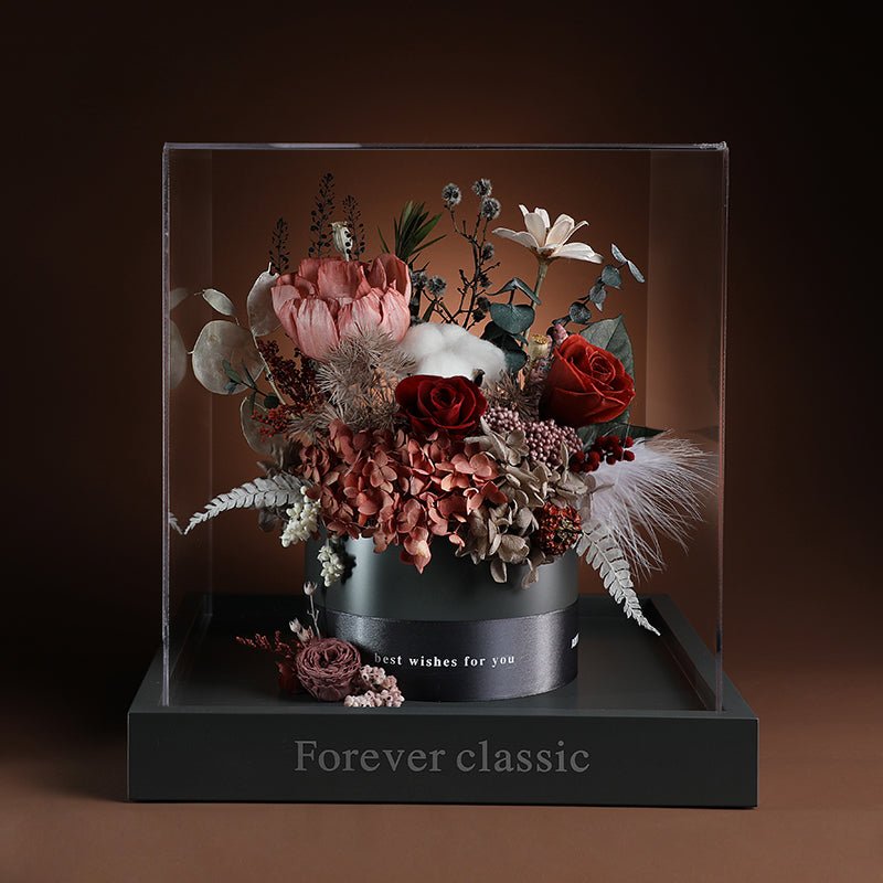 Eternal Flower Bouquet - Luxurious Real Flowers for Home Decor, Celebrations, Christmas, Weddings, and Birthdays - Coscosmos