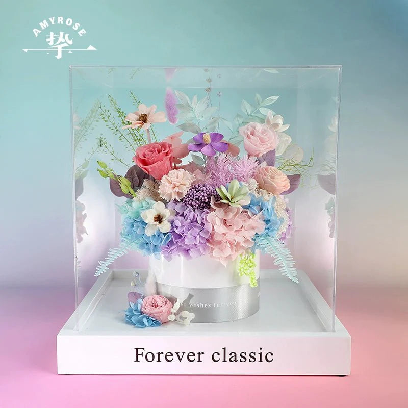 Eternal Flower Bouquet - Luxurious Real Flowers for Home Decor, Celebrations, Christmas, Weddings, and Birthdays - Coscosmos