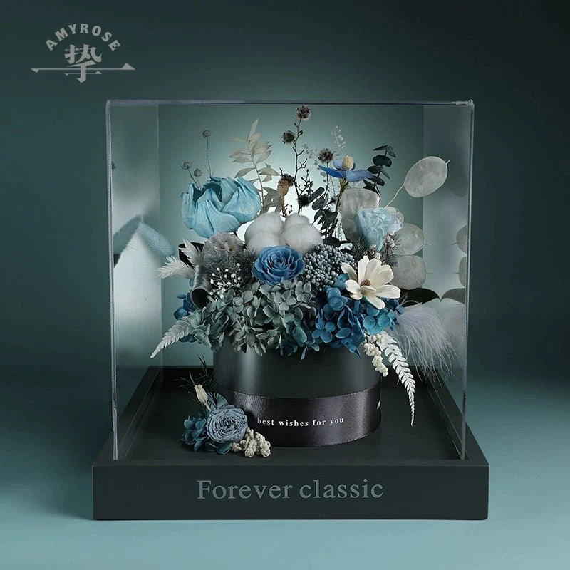 Eternal Flower Bouquet - Luxurious Real Flowers for Home Decor, Celebrations, Christmas, Weddings, and Birthdays - Coscosmos