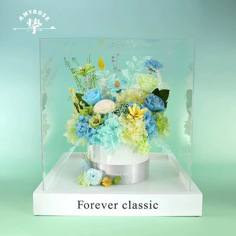 Eternal Flower Bouquet - Luxurious Real Flowers for Home Decor, Celebrations, Christmas, Weddings, and Birthdays - Coscosmos