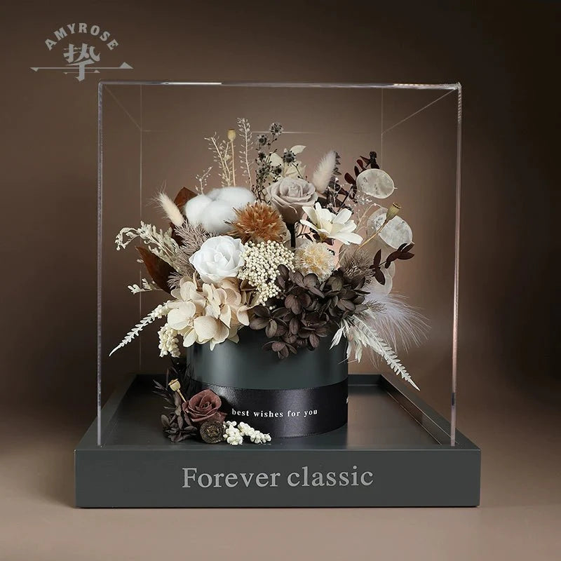 Eternal Flower Bouquet - Luxurious Real Flowers for Home Decor, Celebrations, Christmas, Weddings, and Birthdays - Coscosmos