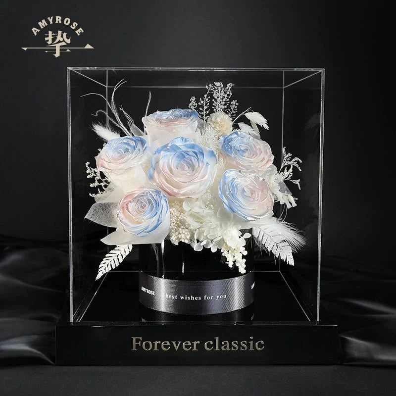 Eternal Flower Bouquet - Luxurious Real Flowers for Home Decor, Celebrations, Christmas, Weddings, and Birthdays - Coscosmos