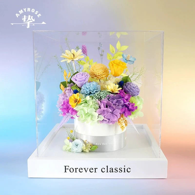 Eternal Flower Bouquet - Luxurious Real Flowers for Home Decor, Celebrations, Christmas, Weddings, and Birthdays - Coscosmos