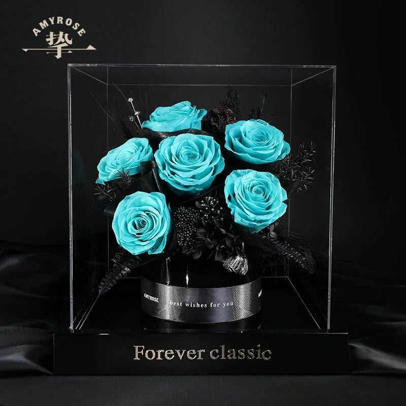 Eternal Flower Bouquet - Luxurious Real Flowers for Home Decor, Celebrations, Christmas, Weddings, and Birthdays - Coscosmos