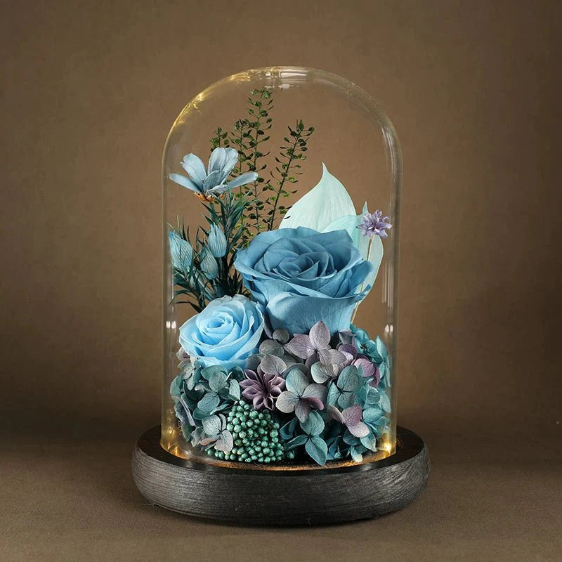 Eternal Rose Glass Dome Gift Box - Romantic Preserved Flower for Special Occasions - Coscosmos