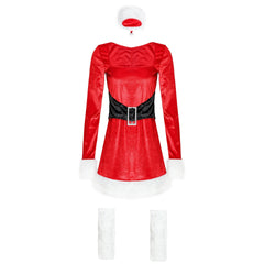 Stunning Halloweez Women's Long-Sleeved Sexy Christmas Dress for Holiday Glamour - Halloweez