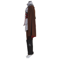 Ezio Auditore da Firenze Cosplay Costume | Assassin Robes with Black Cape Outfit - Coscosmos