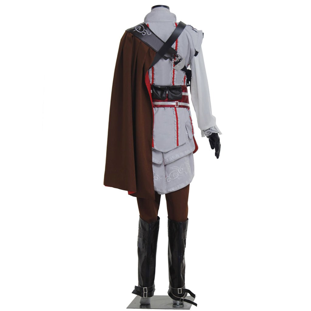 Ezio Auditore da Firenze Cosplay Costume | Assassin Robes with Black Cape Outfit - Coscosmos