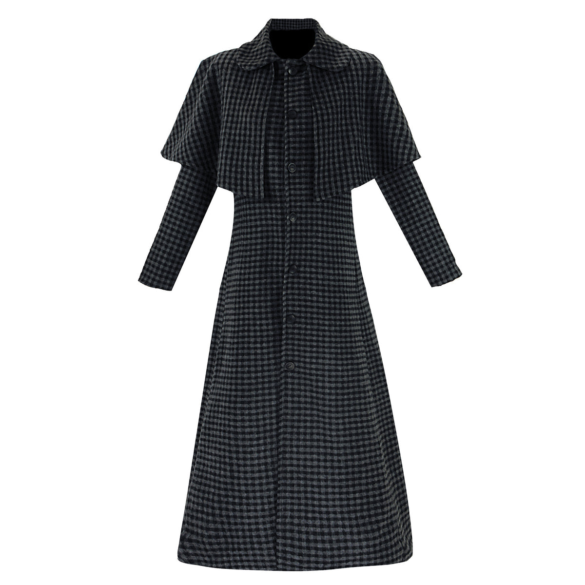 Wednesday Season 2 Cosplay Costume Addams Family Women's Wool Coat Halloween Ready - Halloweez