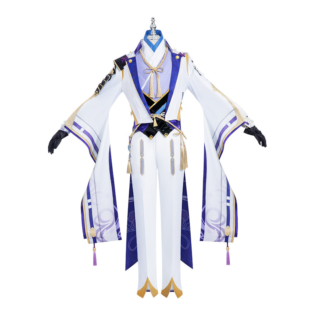 Halloweez Genshin Impact Ayato Cosplay Costume for Men, Unique Anime Halloween Outfit