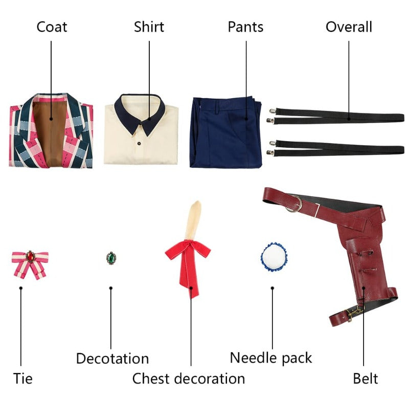 Halloweez Wizard Chloe Cosplay Costume - Western Country Uniform for Festive Celebrations