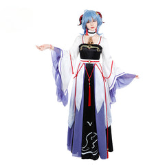 Vestido Ganyu exclusivo de Genshin Impact para cosplay de Halloween de mujer de Halloweez