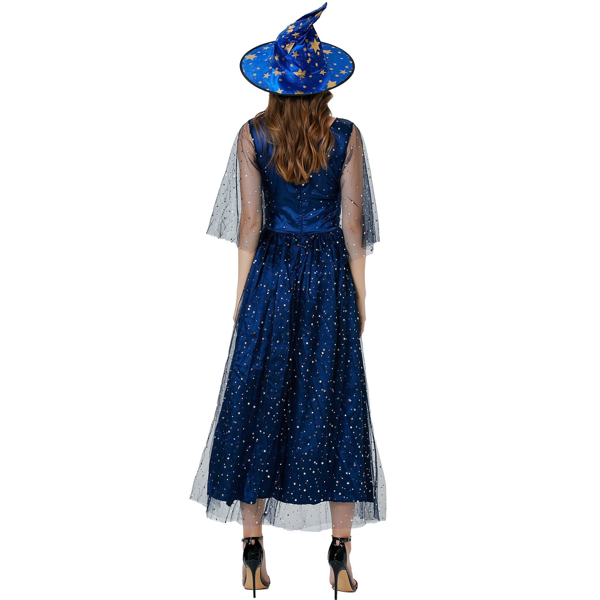 Halloween Witch Queen Costume - Elegant Witch Dress for Women Role Play - Halloweez