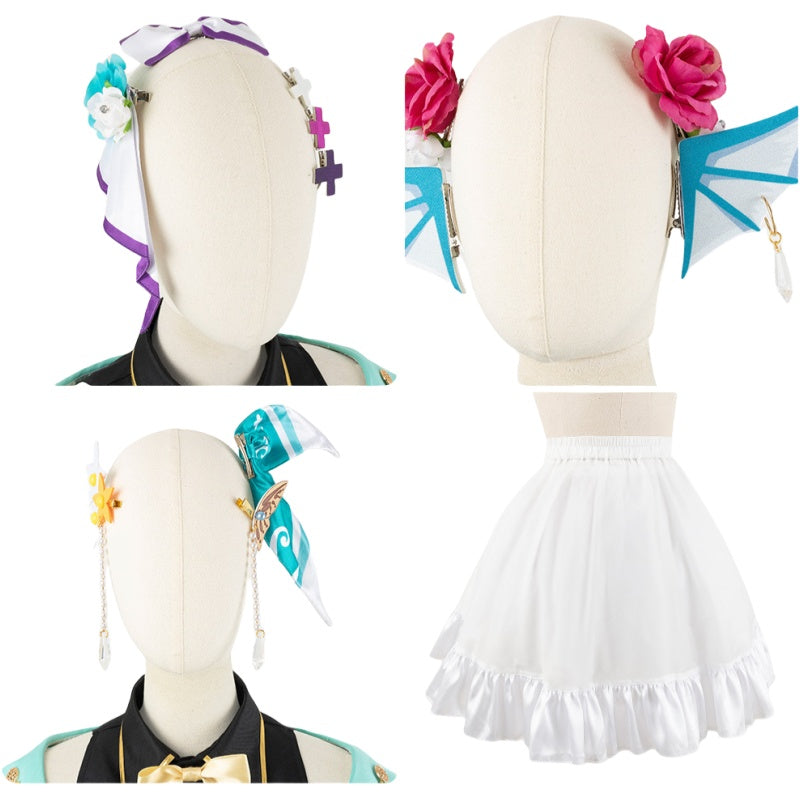 Virtual VTuber Elira Pendora Finana Ryugu Pomu Rainpuff Cosplay Dress - Anime Nijisanji EN Costume - Halloweez