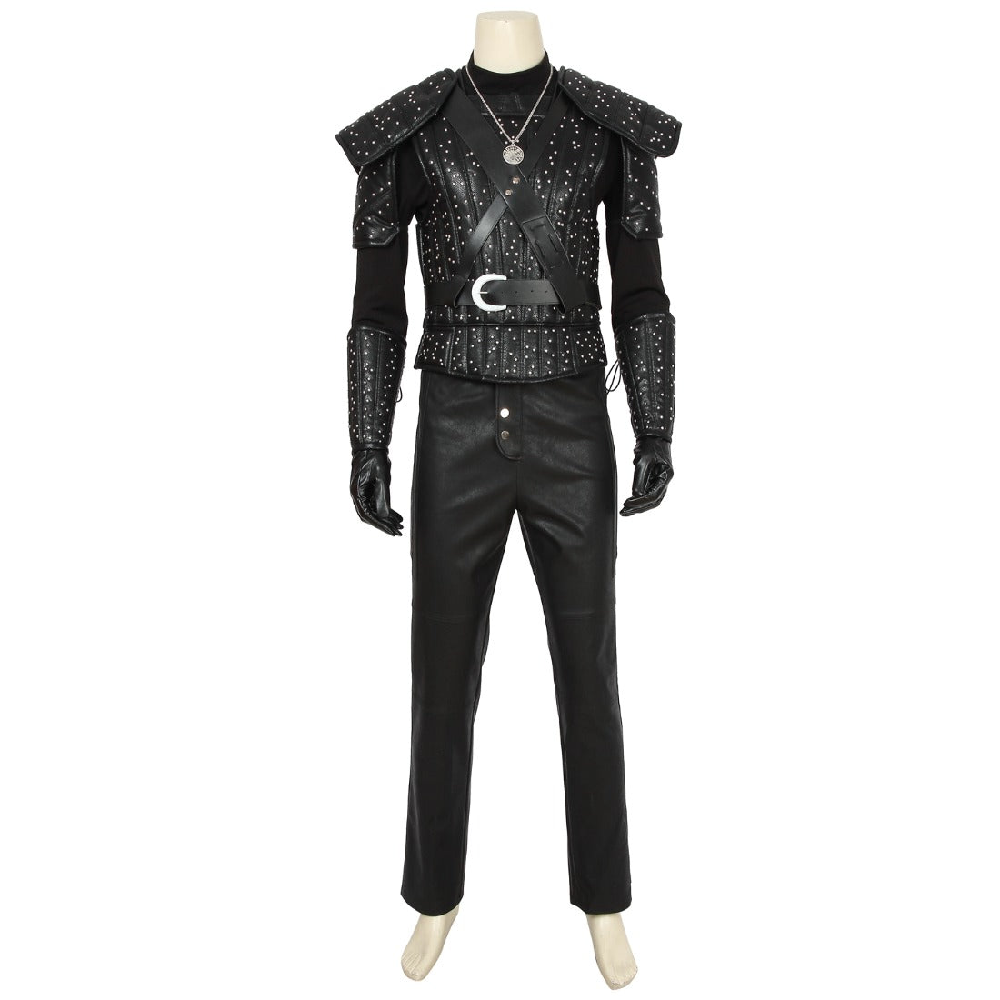 Geralt of Rivia Full Cosplay Costume from The Witcher Monster Hunter Outfit for Men - Halloweez