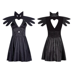 Christmas Nightmare Cosplay Dress Jack Skellington Genderbend Halloween Costume - Halloweez