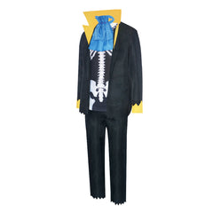 Anime One Piece Brook Cosplay Costume 2D Comic Con Floral Suit