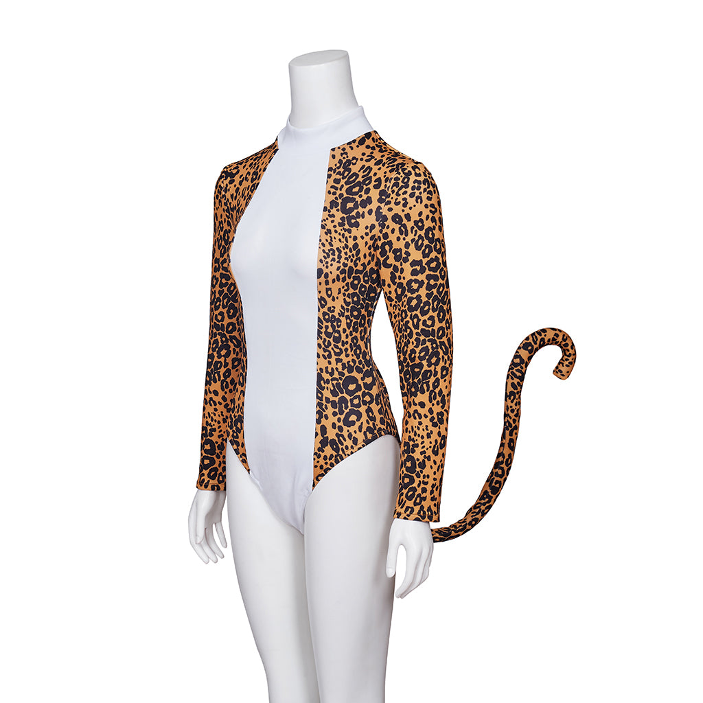 Halloweez Josie and the Pussycats Leopard Print Bodysuit | Cosplay Jumpsuit - Halloweez
