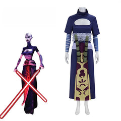 Star Wars Asajj Ventress Cosplay Costume Custom‑Made for Halloween & Comic‑Con